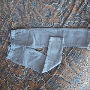 The Children Place Chino pants,size 6 SLIM, color light grey